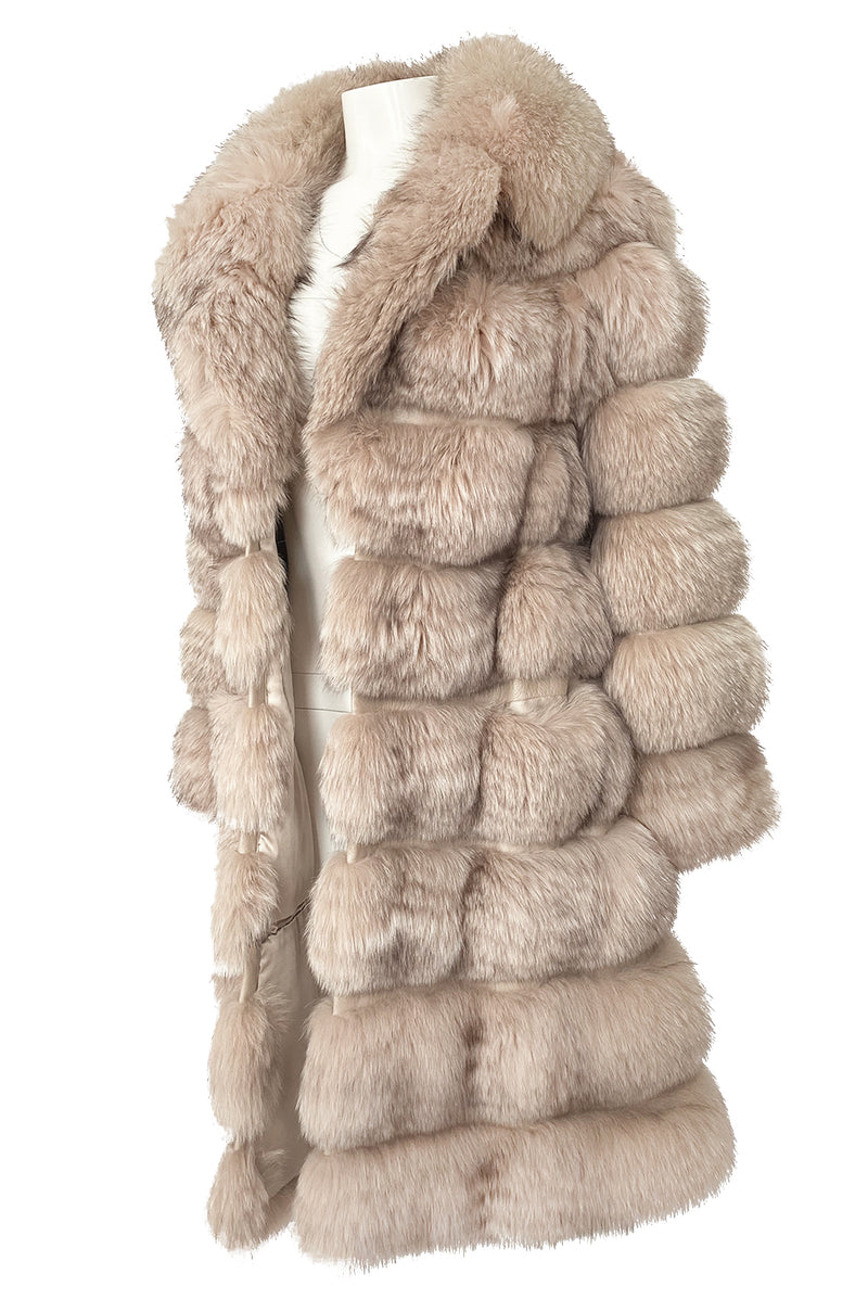 c.1968 Pierre Balmain Convertible Two Length Coyote Fur & Leather Coat