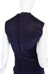 1980s Early Azzedine Alaia Dress & Jacket Purple Set