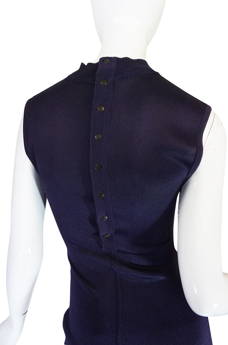 1980s Early Azzedine Alaia Dress & Jacket Purple Set