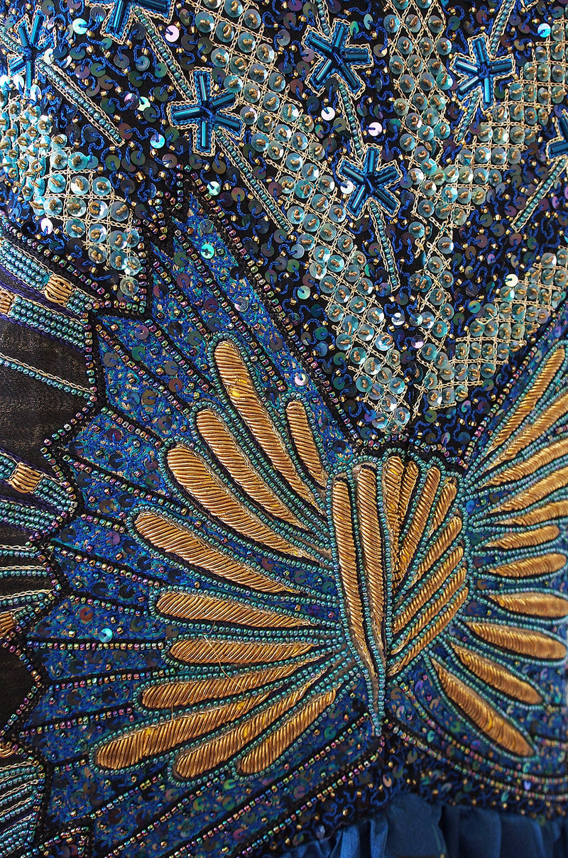 1987 "Secrets Of the Nile" Zandra Rhodes Beaded Gown