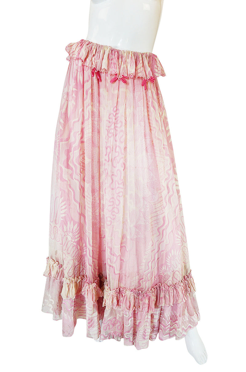 Rare 1974 "The Lily" Collection Zandra Rhodes Dress Set