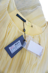 F/W 2005 Alexander McQueen Documented Runway Yellow Silk Dress