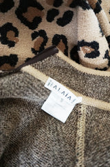 Iconic Fall 1991 Azzedine Alaia Museum Held Leopard Knit Dress