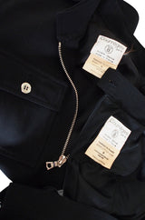 c1968 Amazing Black Andre Courreges "Flight" Suit