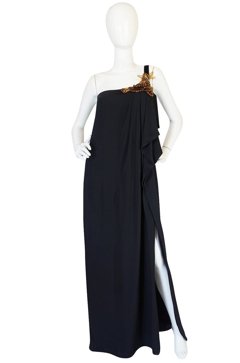 Pre-Fall 2012 Gucci Embellished One Shoulder Ad Campaign Dress