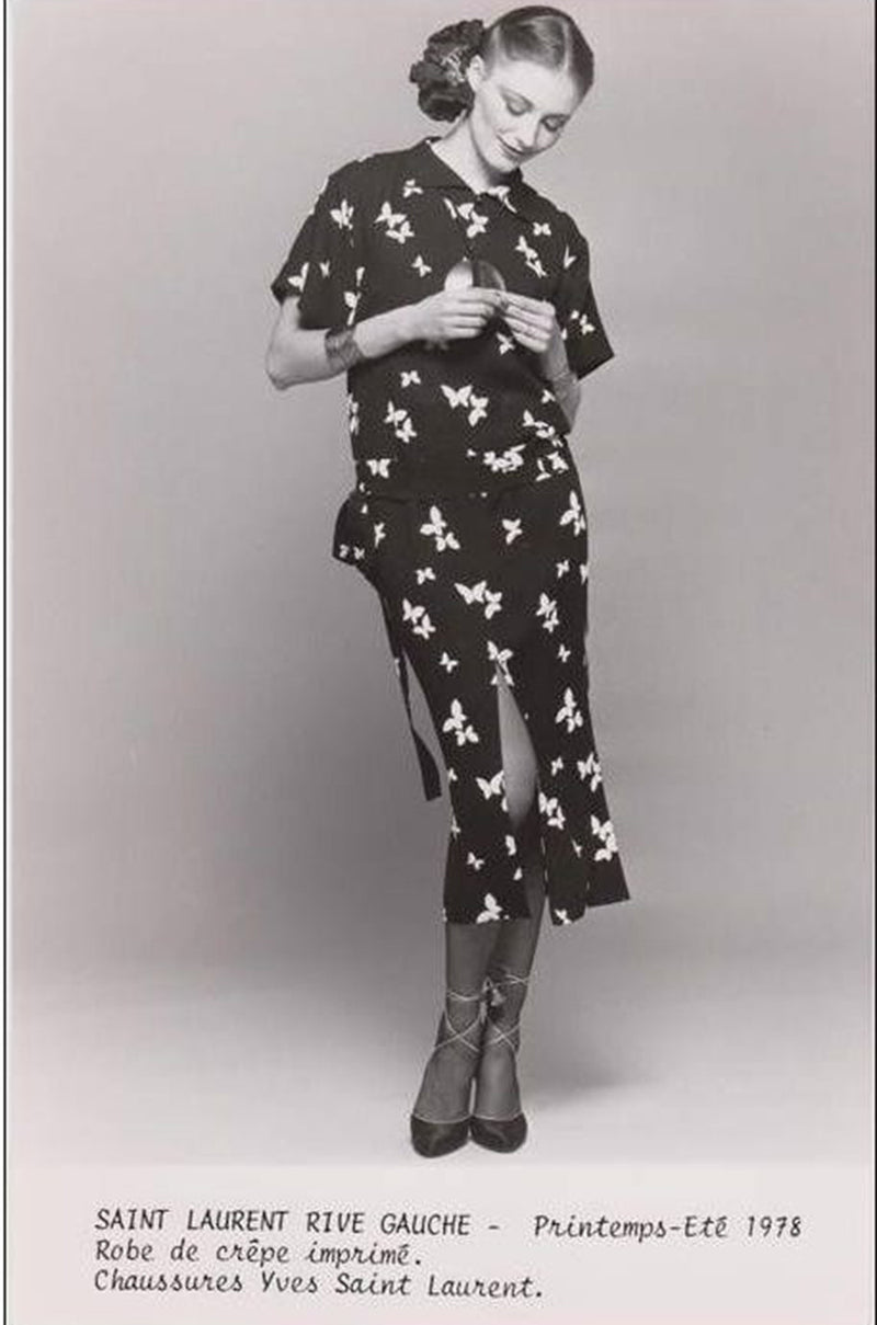 Well Documented 1978 Yves Saint Laurent Butterfly Dress – Shrimpton Couture