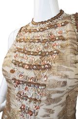 1960s Incredible Custom Beaded Coat & Gown