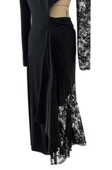Resort 2019 Givenchy by Clare Waight Keller Black Lace Dress w Side Cut Outs