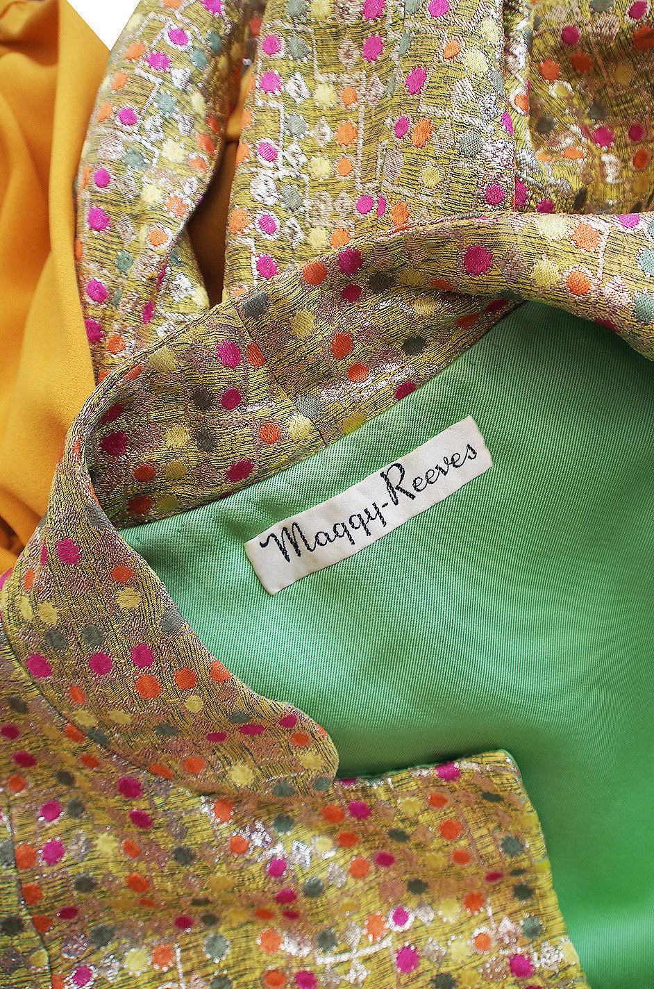 1960s Rare Maggy Reeves Tangerine Coat