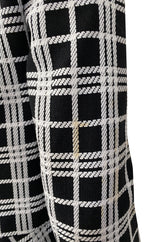 Spring 1970 Diorling by Christian Dior Numbered Mod Black & White Check Coat