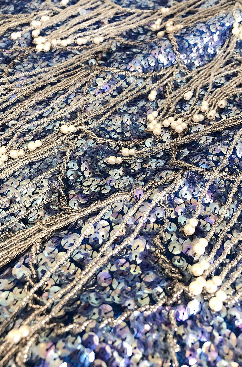 1950s Sorelle Fontana Alta Moda Couture Sequin, Bead  & Pearl Dress
