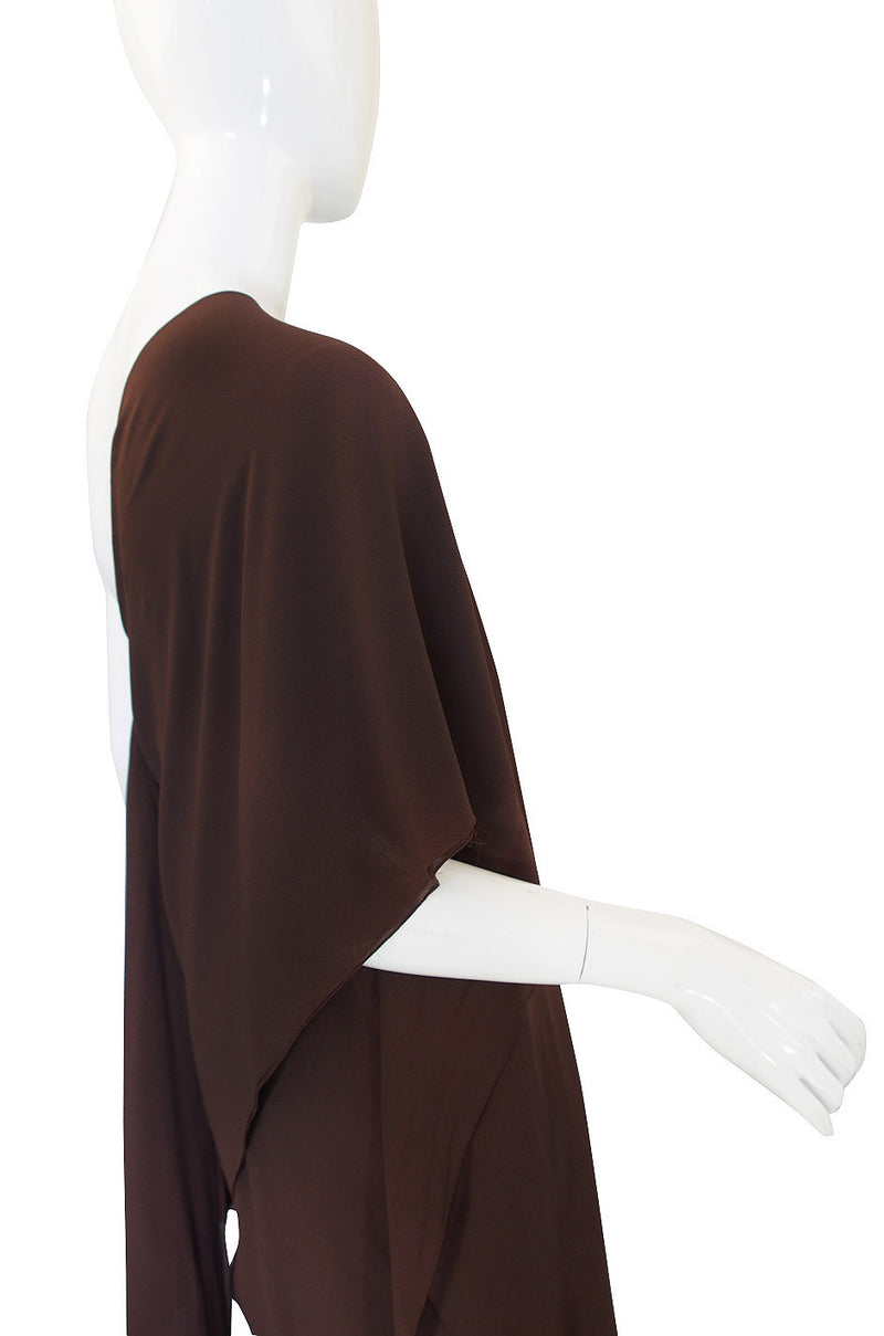 Rare 1970s Silk Grecian Jacqueline de Ribes Gown