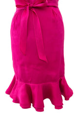 Prettiest Spring 2005 Yves Saint Laurent by Stefano Pilati Look 36 Pink Silk Organza Dress