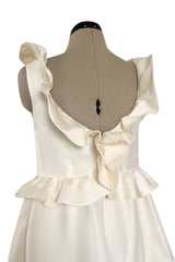 Prettiest Resort 2009 Christian Dior by John Galliano Runway Look 9 Ivory Silk Gazaar Baby Doll Dress