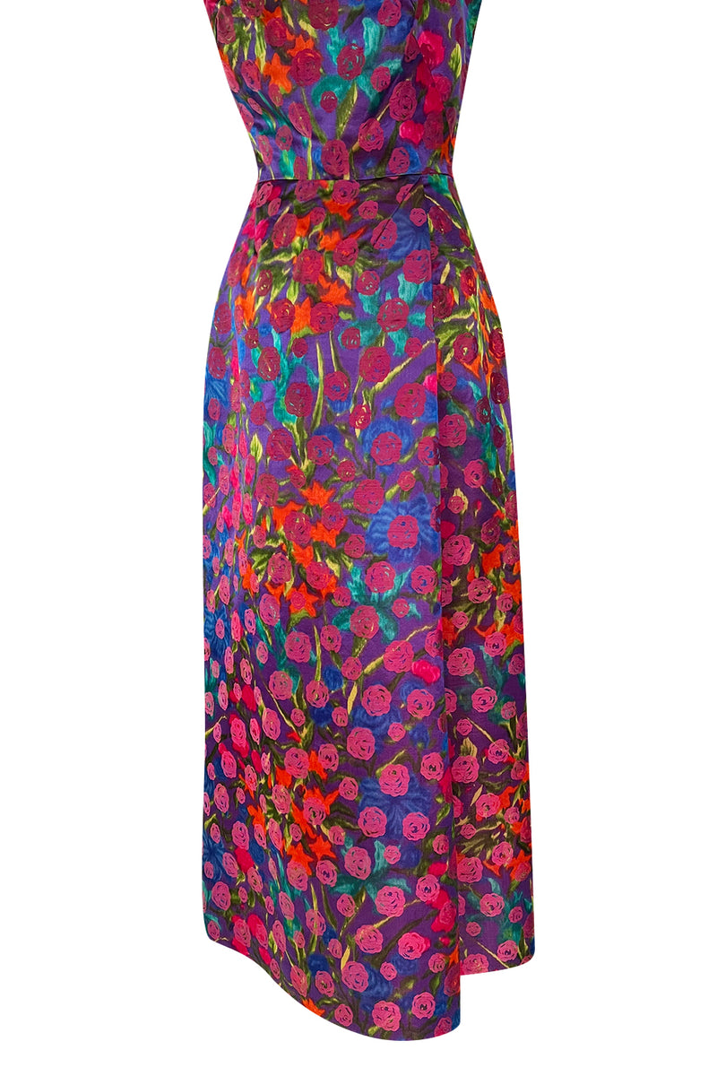 Prettiest 1970s Bergdorf Goodman One Shoulder Silk Brocade Woven Pink – Shrimpton Couture