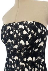 Fabulous Fall 2015 Oscar de la Renta Runway Look 51 Black & White Strapless Dress