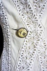 Edwardian Linen & Lace Walking Suit