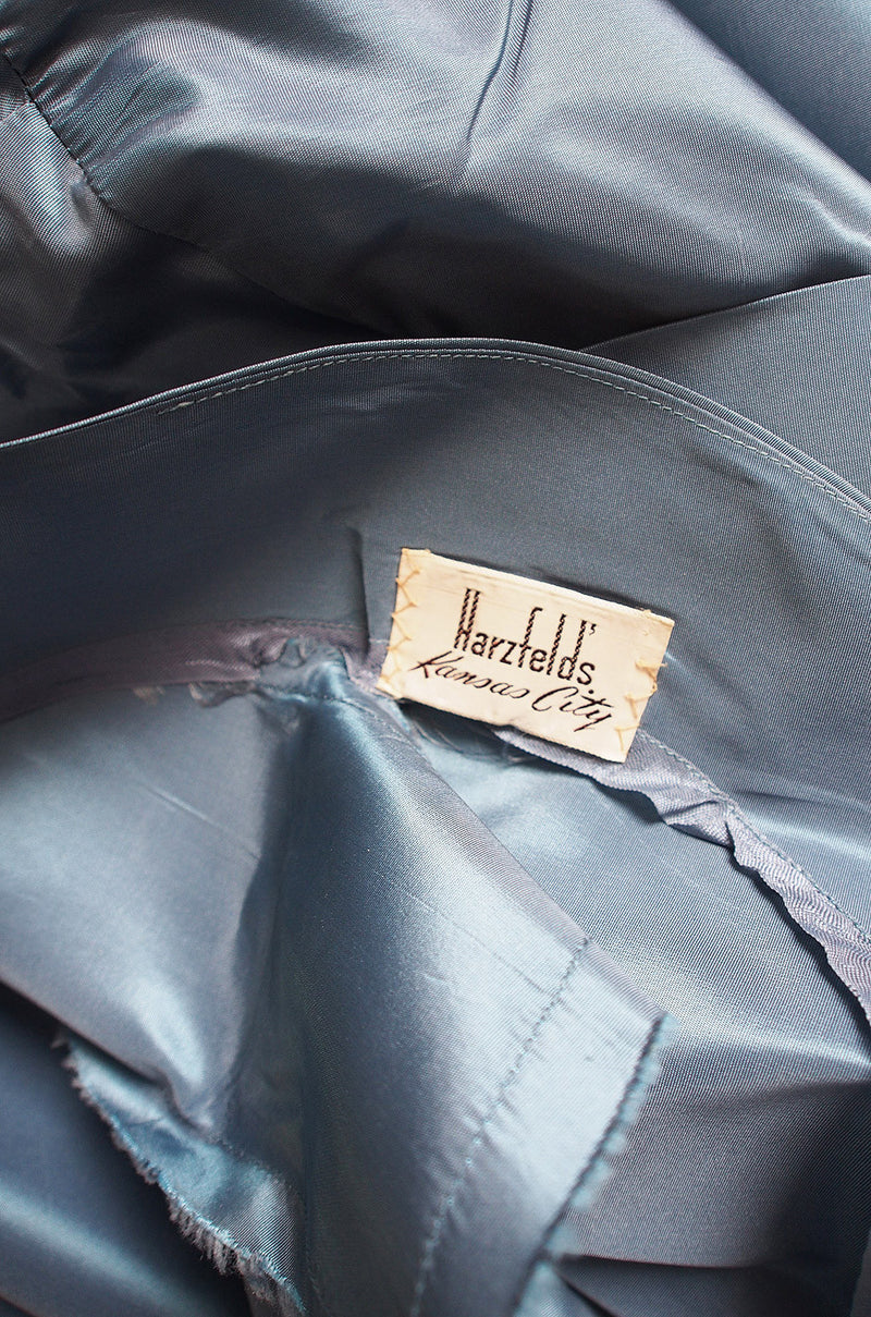 1950s Ice Blue Silk Taffeta Dress & Jacket – Shrimpton Couture