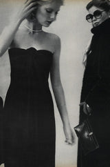 Iconic c1976 Halston Strapless Tie Front Sarong Red Jersey Dress