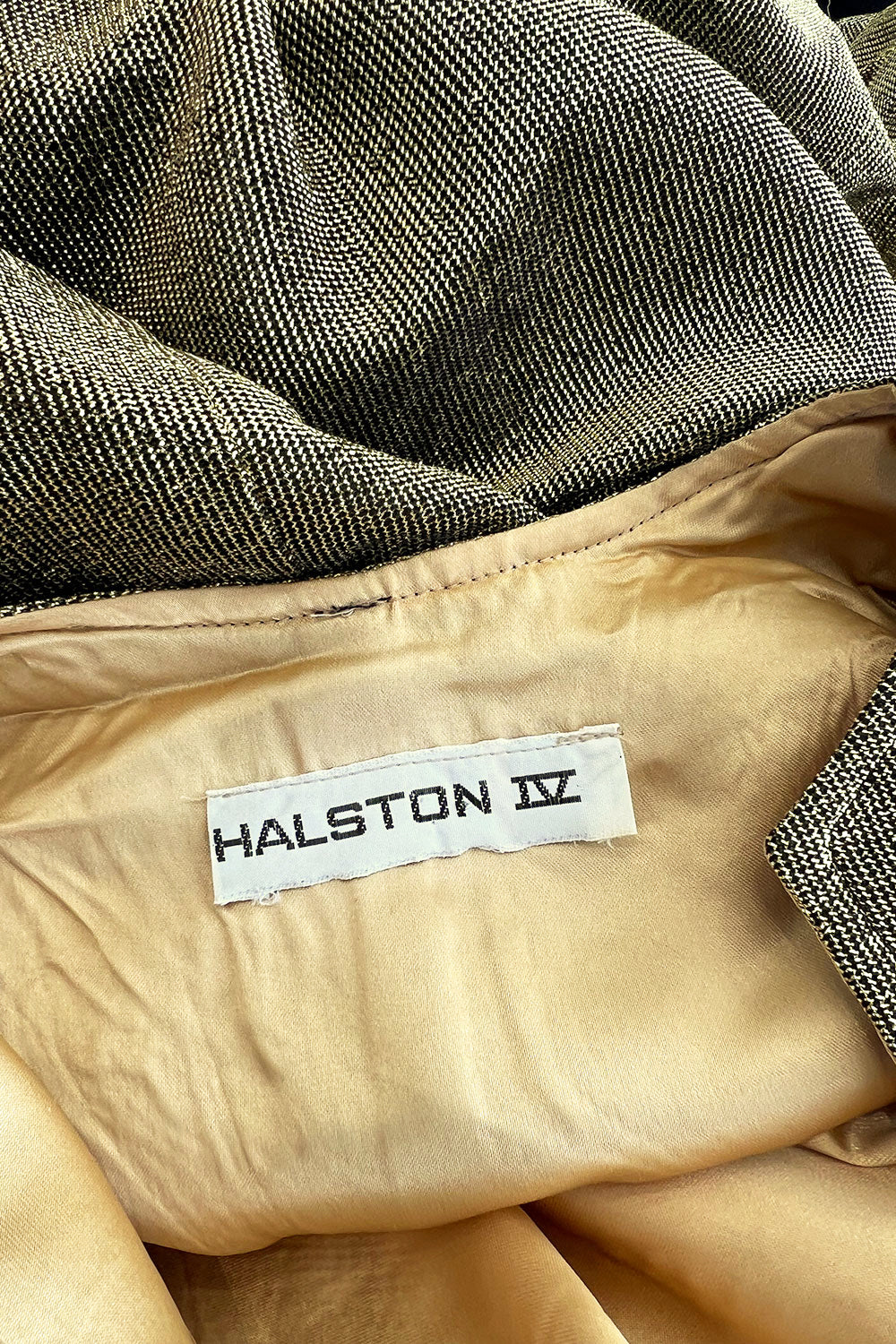 Iconic 1970s Halston Long Metallic Red Lame Lurex Caftan Dress