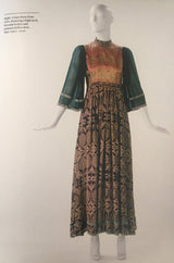 c1968 Thea Porter Embroidered Ivory & Brocade 'Faye' Dress