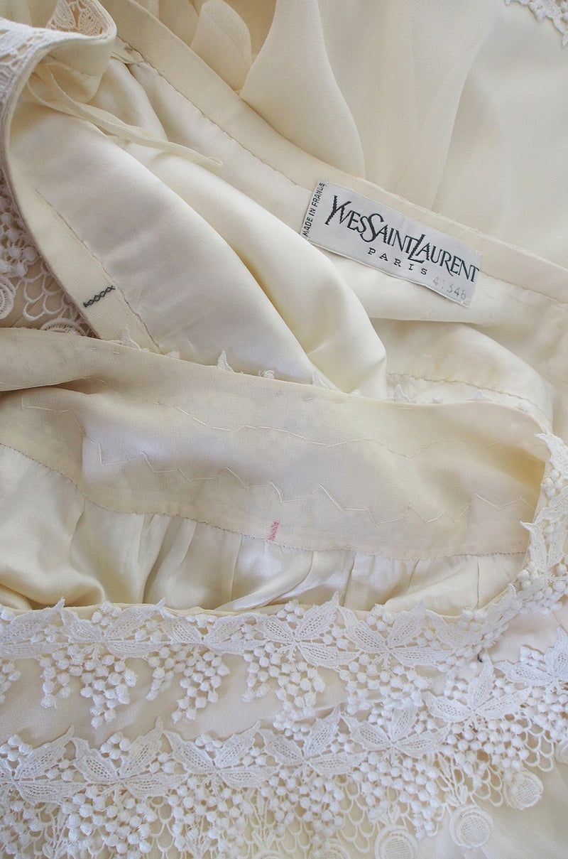 1977 Yves Saint Laurent Haute Couture Museum Piece