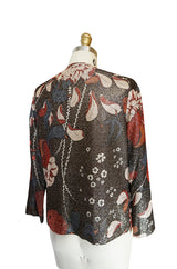 1975 Sequin & Metallic Lurex Bill Blass Dress Set