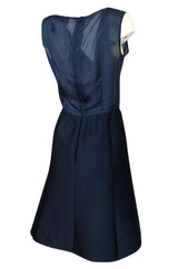 1950s Christian Dior Midnight Blue Demi-Couture 3 Piece Dress Suit