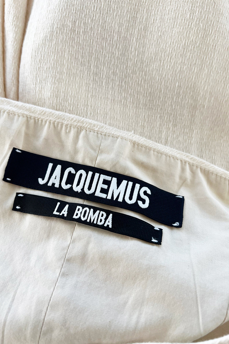 Spring 2018 Jacquemus by Simon Porte 'La Bomba' Closing Look Hoop Skirt Dress