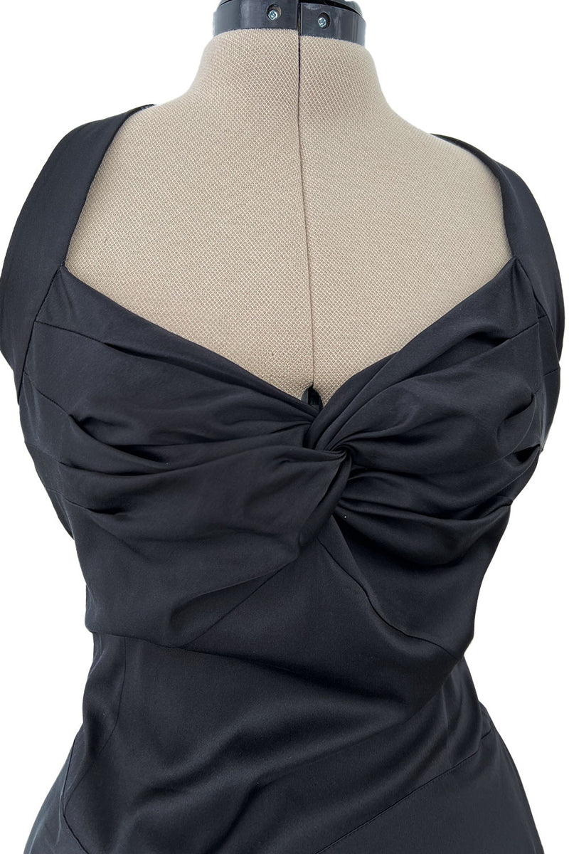 Ad Campaign Fall 2003 Christian Dior by John Galliano Runway Black Silk Halter Dress