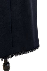 Tailored Fall 2000 Chanel by Karl Lagerfeld Black Haute Couture Dress & Jacket Suit