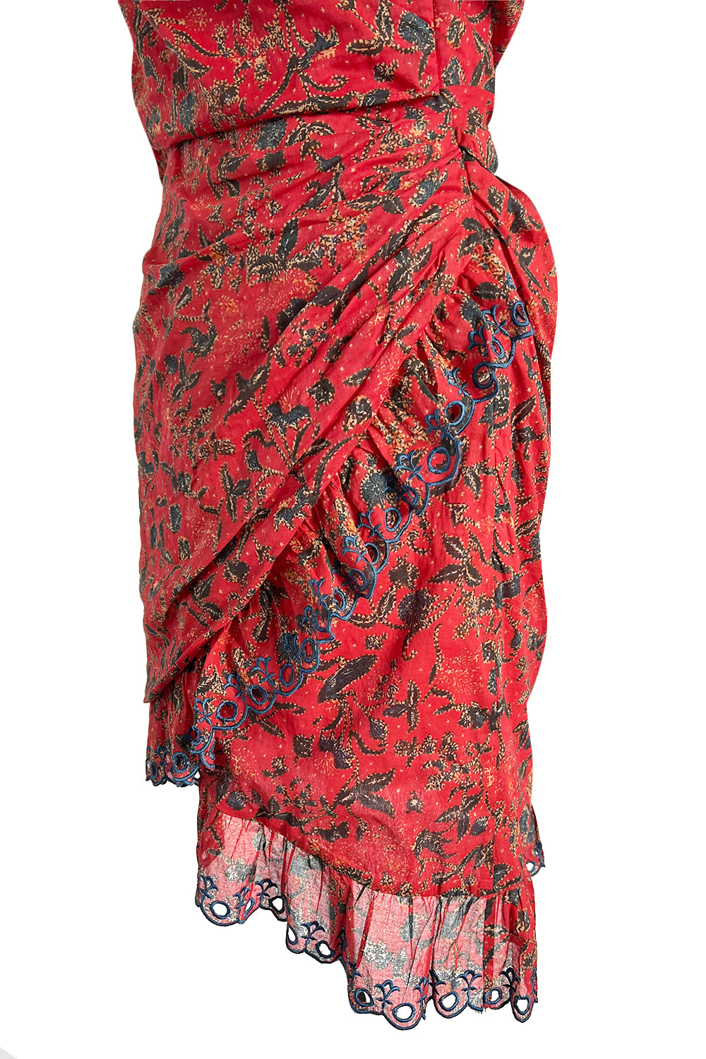 isabel marant etoile one shoulder dress Isabel Marant Etoile Lilia One Shoulder Ruffle Puff Sleeve Ruched Mini Dress 10