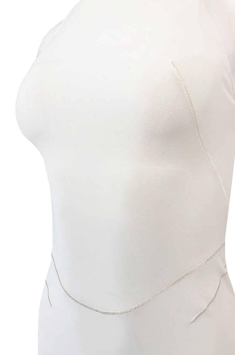 Documented Fall 2001 Azzedine Alaia Couture Runway Dress in Ivory
