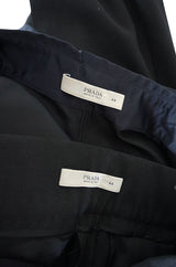 F/W 2002 Prada Runway Look 19 Navy Top & Black Pants Set