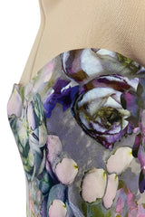 Gorgeous Spring 2010 Alexander McQueen Floral Strapless Dress w Unusual Bubble Hem