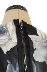 Iconic Fall 2011 Lanvin by Alber Elbaz Ad Campaign & Look 39 Runway Grey Floral Print Dress