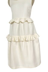 Prettiest Resort 2009 Christian Dior by John Galliano Runway Look 9 Ivory Silk Gazaar Baby Doll Dress