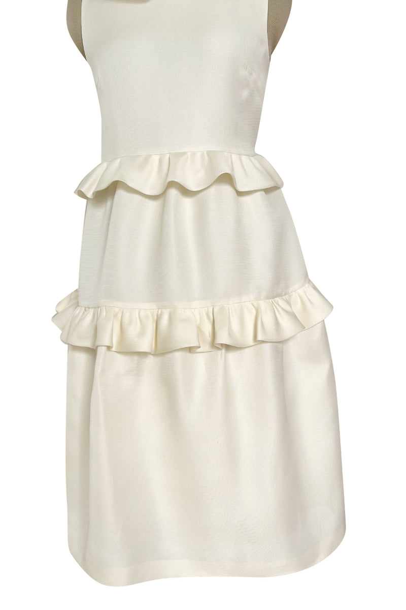Prettiest Resort 2009 Christian Dior by John Galliano Runway Look 9 Ivory Silk Gazaar Baby Doll Dress