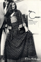 Museum Exhibited 1971 RTW Thea Porter Painted Print Dress