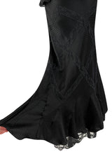 Gorgeous Spring 2005 Christian Dior by John Galliano Black Silk & Lace Dress