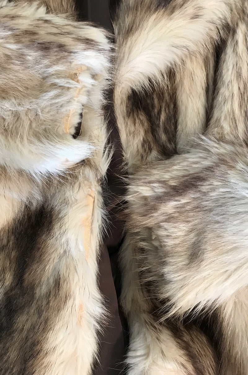c1971-73 Donald Brooks Convertible Length Coyote Fur Coat