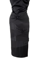 Ad Campaign Fall 2003 Christian Dior by John Galliano Runway Black Silk Halter Dress