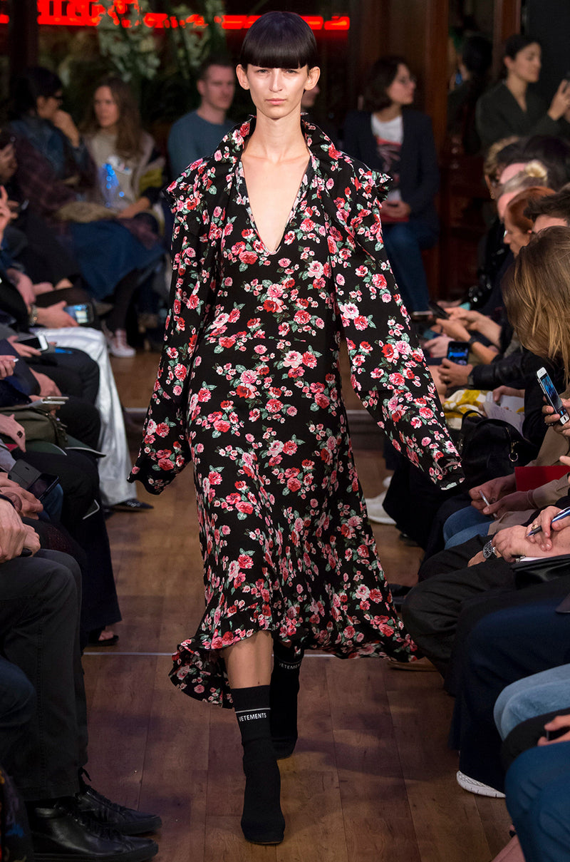 Spring 2016 Vetements Runway Over-Sized Floral Dress Unworn w Tags