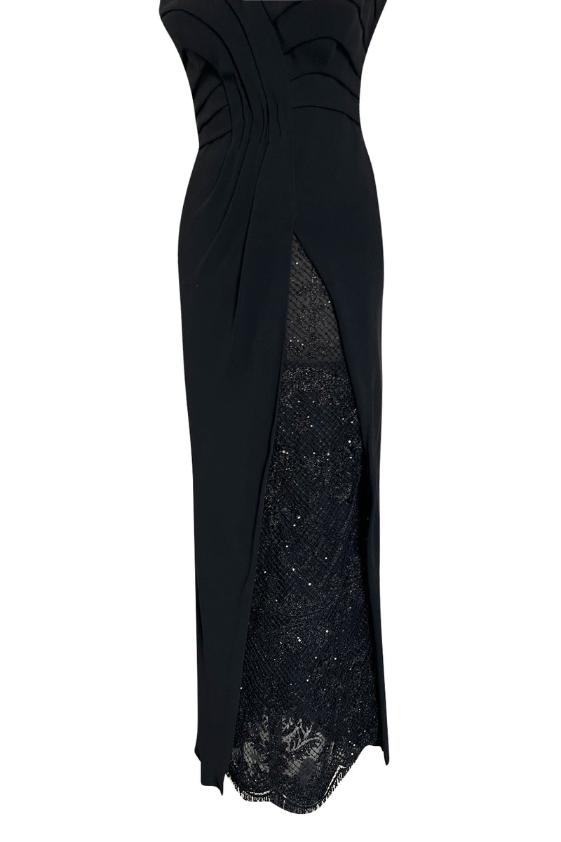 Spring 1998 Valentino Haute Couture Strapless Dress w Elaborately Beaded & Sequin Skirt