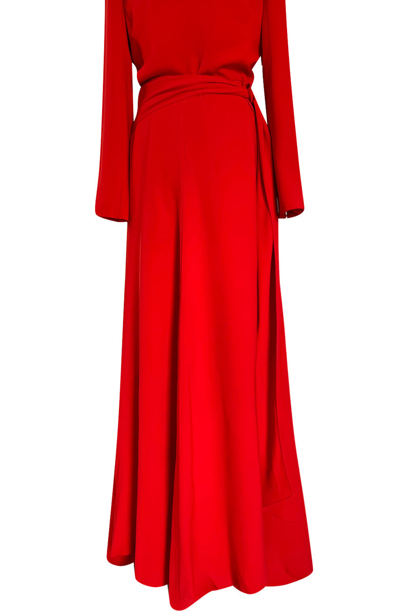 Stunning Fall 2006 Christian Dior by John Galliano Red Dress w Train ...