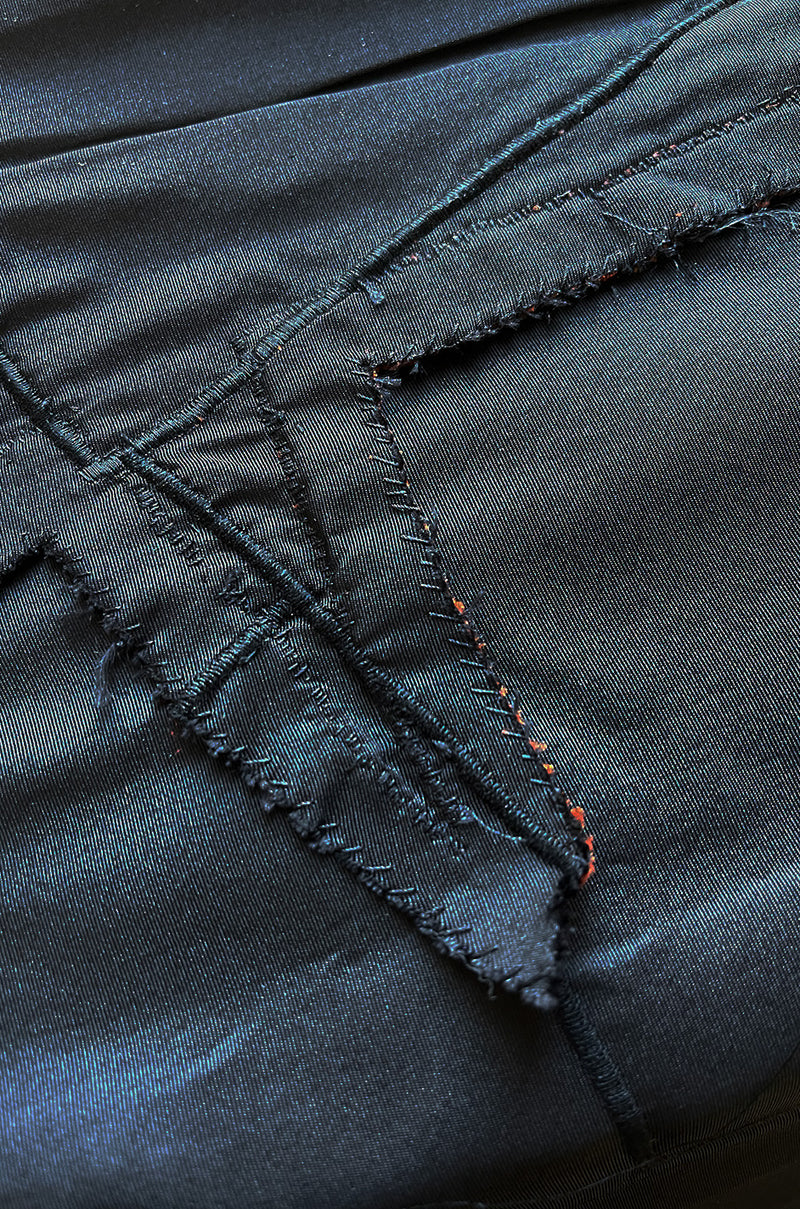 Iconic Fall 1980 Possible Yves Saint Laurent Haute Couture Dress Patchwork & Velvet Dress