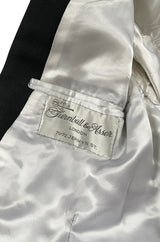 Unbelievable Vintage Turnbull & Asser Men's Black Velvet Smoking Jacket w Braided Silk Cord
