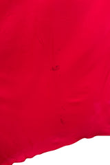 Spring 1982 Yves Saint Laurent Runway & Ad Campaign Red Jersey One Shoulder Dress