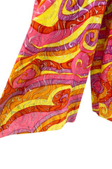 Amazing c.1967 Oscar de la Renta Gold Metallic Brocade Jumpsuit w Extensive Detailing
