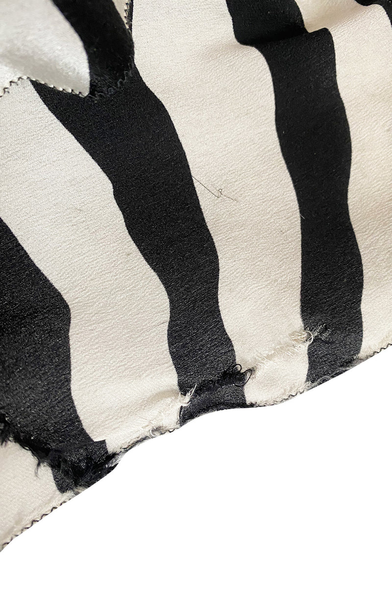 Fall 2008 Balmain by Christophe Decarnin Runway Zebra & Leopard Print Dress w Crystal Bolt